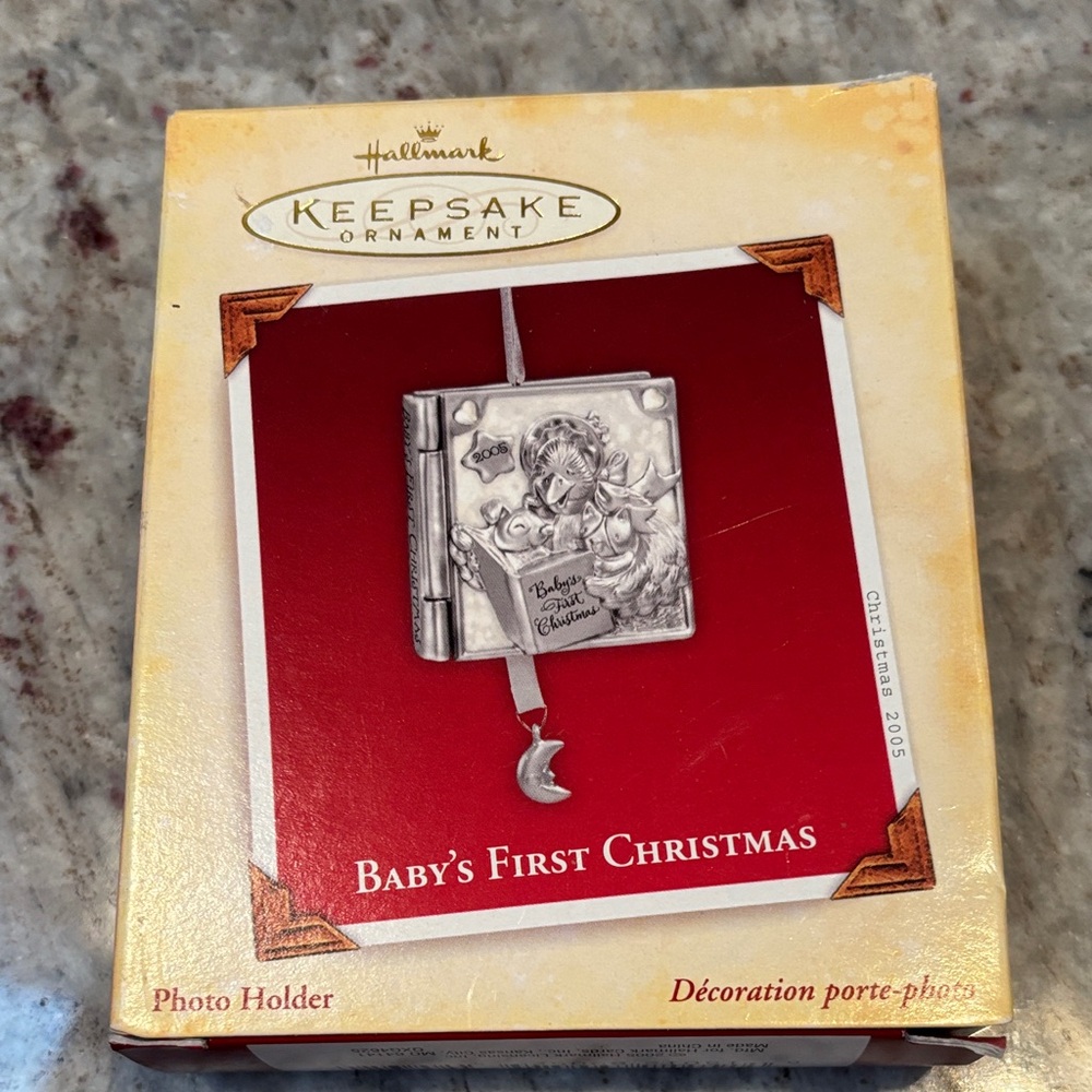 Hallmark Baby's First Christmas Ornament, Memory Book & Photo Frame, NIB